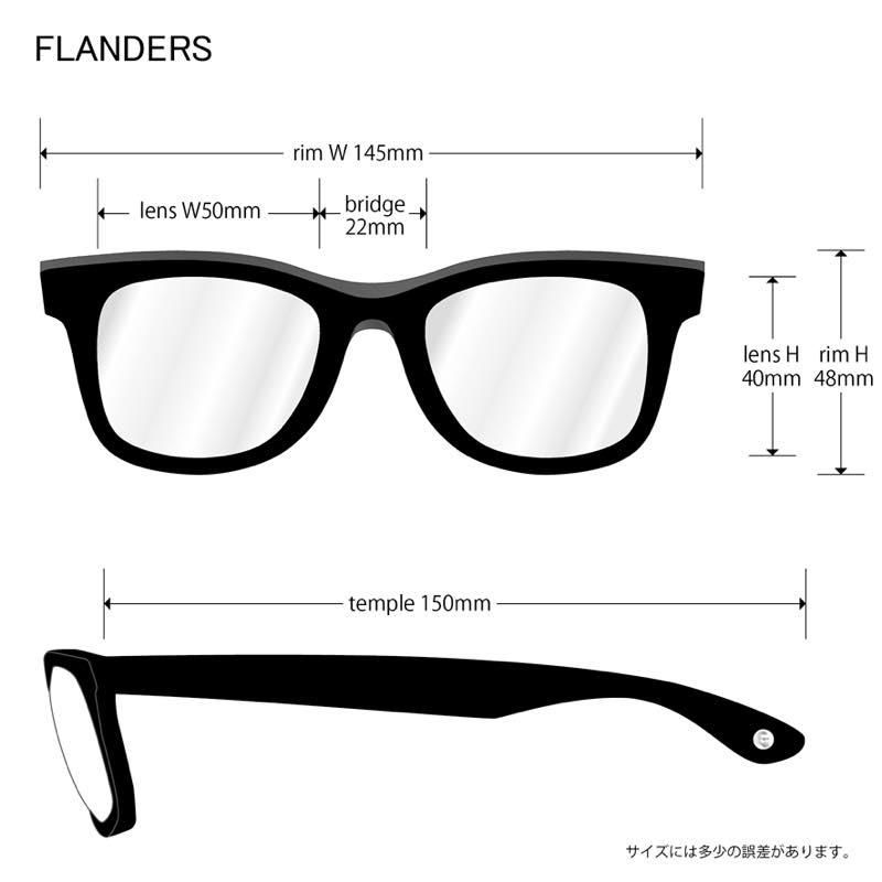 Evilact Eyewear Flanders メガネ サングラス EVIL ACT/イーブルアクト】サングラス/FLANDERS：BLACKフレーム