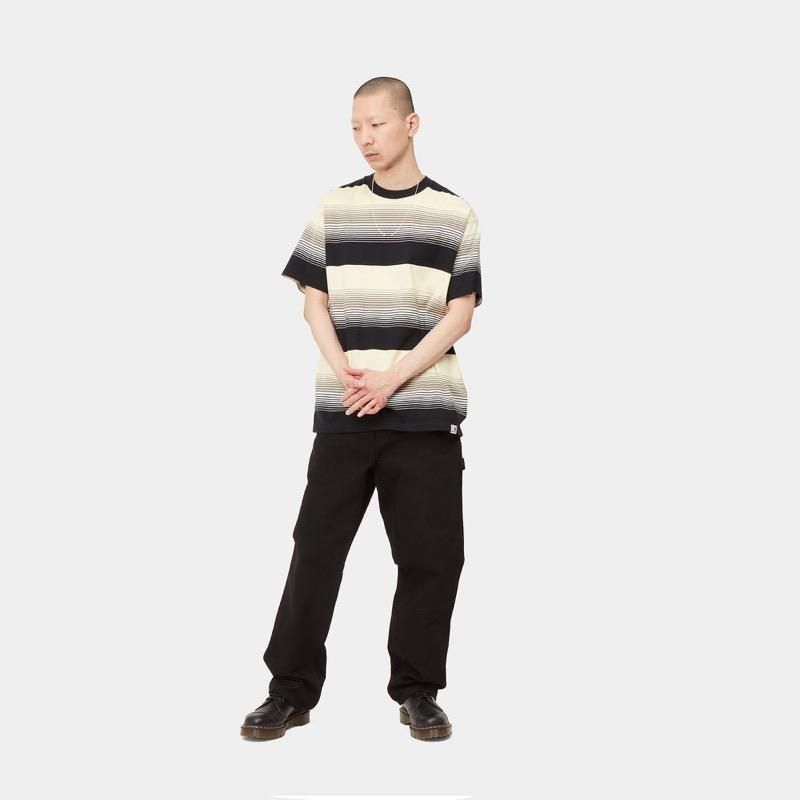 【もぐらくんさん専用】Carhartt New Year Carhartt WIP / SINGLE KNEE SHORT (Black rinsed) - CANVAS