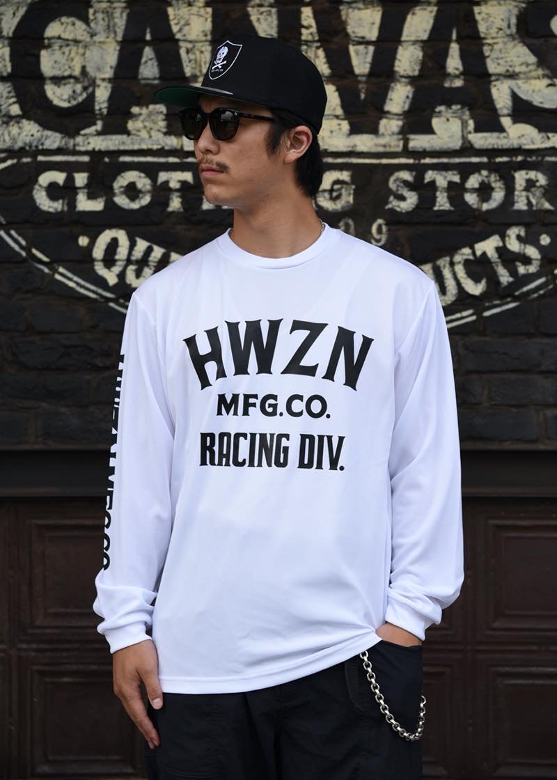 HWZN.MFG.CO. -DRY MESH MOTO JERSEY (WHITE) - CANVAS CLOTHING