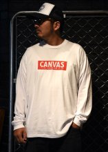 <img class='new_mark_img1' src='https://img.shop-pro.jp/img/new/icons1.gif' style='border:none;display:inline;margin:0px;padding:0px;width:auto;' />CANVAS / BOX LOGO L/S TEE (WHITE)
