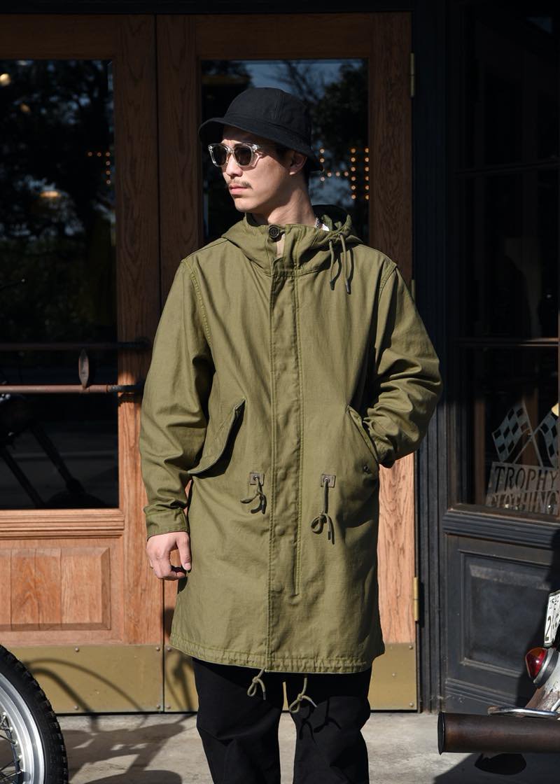 TROPHY CLOTHING - M-48 TR.MFG FISHTALL PARKA (OLIVE) - CANVAS CLOTHING  ONLINE STORE / 39 Shimeno Kanazawa Ishikawa JAPAN 920-0059