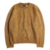 TROPHY CLOTHING - MOHAIR KNIT CREW NECK SWEATER (MUSTARD)