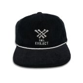 EVILACT - ROPE CORDUROY CAP (BLACK)