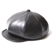 <img class='new_mark_img1' src='https://img.shop-pro.jp/img/new/icons1.gif' style='border:none;display:inline;margin:0px;padding:0px;width:auto;' />TROPHY CLOTHING - GENUINE HORSEHIDE CASQUETTE (BLACK)