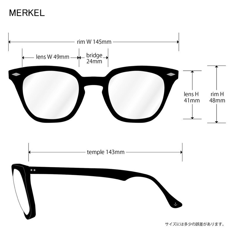 EVILACT EYEWEAR “MERKEL” - BLACK / 調光 GRAY LENS - CANVAS