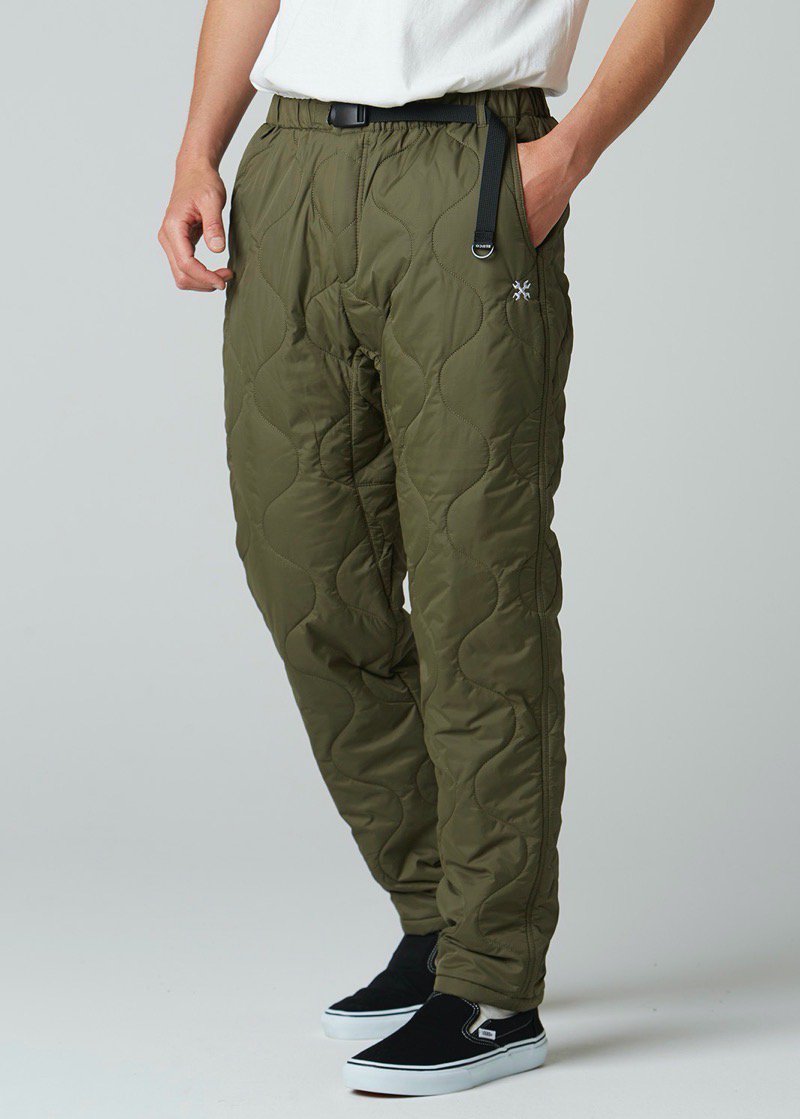 BLUCO - QUILTING PANTS (OLIVE) - CANVAS CLOTHING ONLINE STORE / 39 Shimeno  Kanazawa Ishikawa JAPAN 920-0059