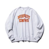 CLUCT / NOBODYKNOWS [CREW SWEAT]  (H.GRAY)

