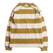 TROPHY CLOTHING - WIDE BORDER L/S TEE (YELLOW)