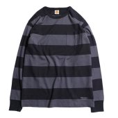 TROPHY CLOTHING - WIDE BORDER L/S TEE (BLACK)