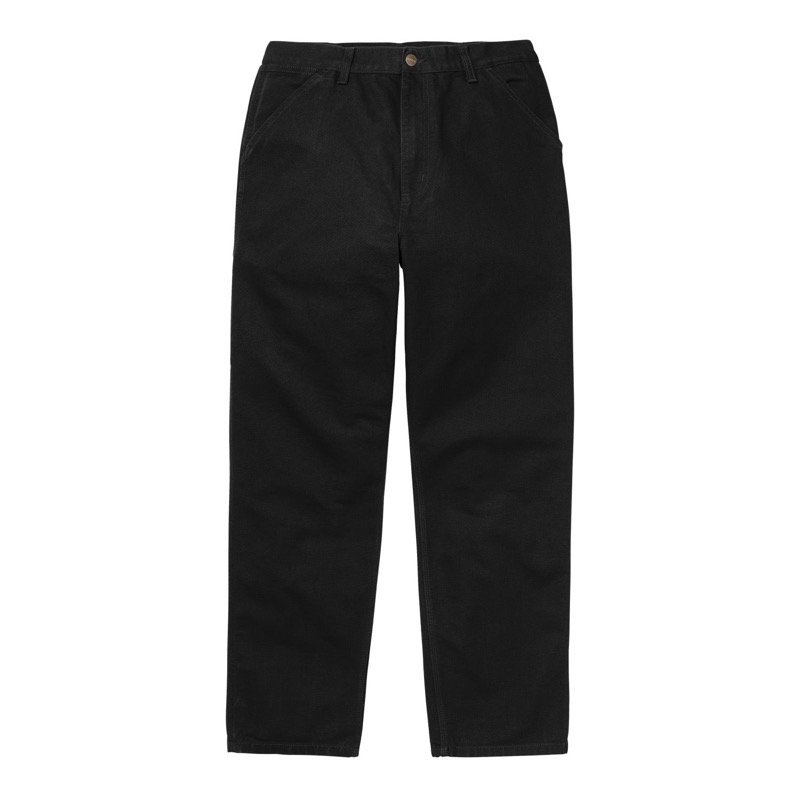 Carhartt WIP / SINGLE KNEE PANT (BLACK / rinsed) - CANVAS CLOTHING ...