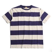 TROPHY CLOTHING - WIDE BORDER S/S TEE (NAVY)