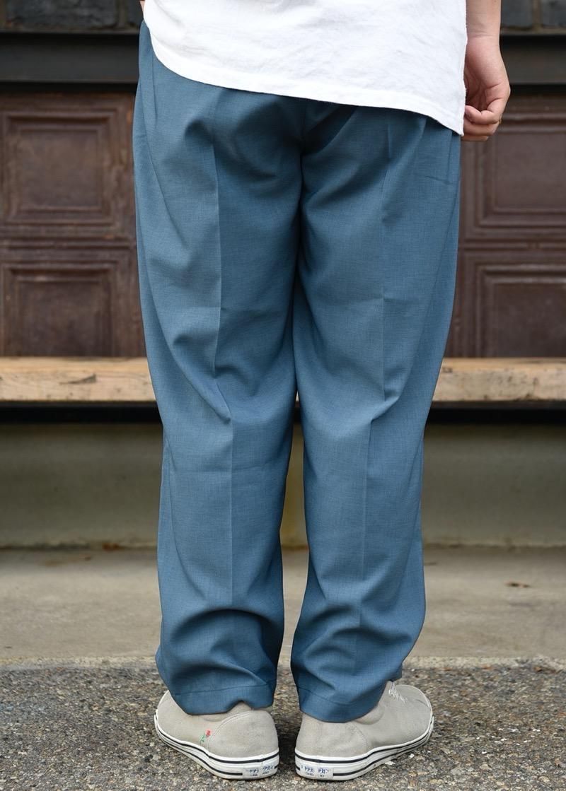 RADIALL / Lo-n-Slo (WIDE FIT PANTS) (STEEL BLUE) - CANVAS CLOTHING