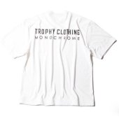 TROPHY CLOTHING - “MONOCHROME” LOGO PC POCKET TEE (WHITE)