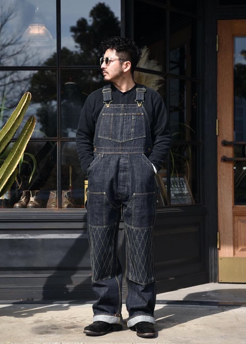 TROPHY CLOTHING - 1603W WKNEE CARPENTER OVERALLS (INDIGO) - CANVAS CLOTHING  ONLINE STORE / 39 Shimeno Kanazawa Ishikawa JAPAN 920-0059