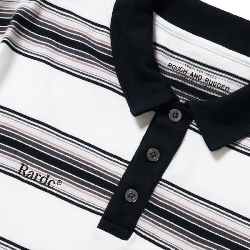 トップス ROUGH AND RUGGED NIXON M ROUGH AND RUGGED / NIXON POLO (WHITE) - CANVAS CLOTHING