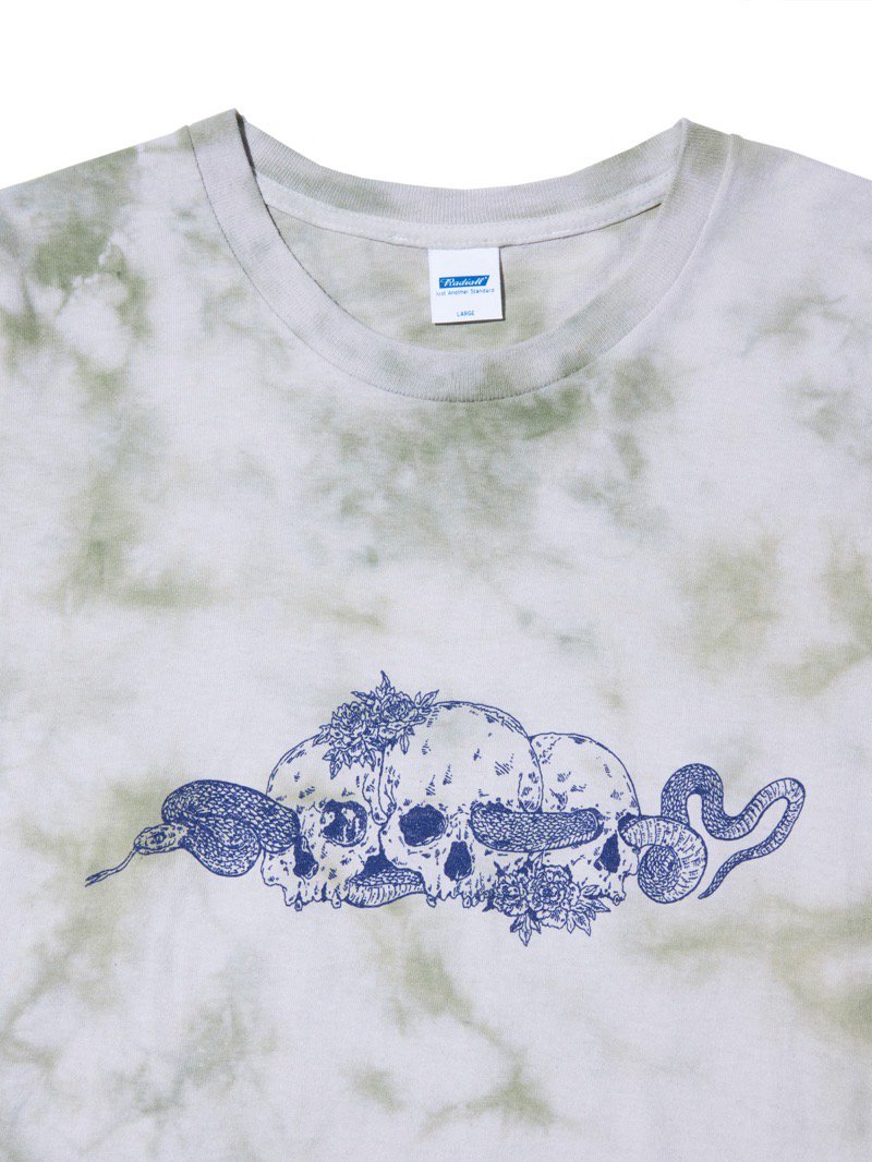 RADIALL / Suzume (CREW NECK T-SHIRT S/S) (GREEN TYE-DYE) - CANVAS