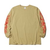 <img class='new_mark_img1' src='https://img.shop-pro.jp/img/new/icons1.gif' style='border:none;display:inline;margin:0px;padding:0px;width:auto;' />RADIALL / Lo-n-Slo CREW NECK T-SHIRT L/S (KHAKI)