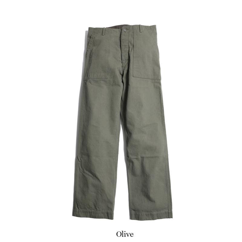 TROPHY CLOTHING - BAKER HBT PANTS (OLIVE) - CANVAS CLOTHING ONLINE STORE /  39 Shimeno Kanazawa Ishikawa JAPAN 920-0059