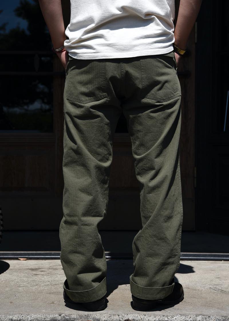 TROPHY CLOTHING - BAKER HBT PANTS (OLIVE) - CANVAS CLOTHING ONLINE STORE /  39 Shimeno Kanazawa Ishikawa JAPAN 920-0059