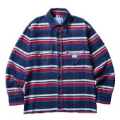 <img class='new_mark_img1' src='https://img.shop-pro.jp/img/new/icons1.gif' style='border:none;display:inline;margin:0px;padding:0px;width:auto;' />Liberaiders®︎ / STRIPE FLANNEL SHIRT (Navy)
