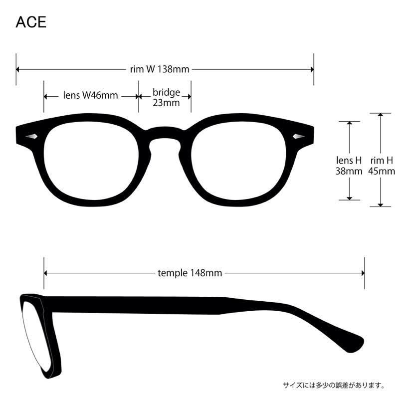 EVILACT EYEWEAR “ ACE ” - BLACK / 調光 SMOKE LENS - CANVAS