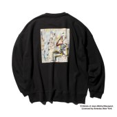 <img class='new_mark_img1' src='https://img.shop-pro.jp/img/new/icons55.gif' style='border:none;display:inline;margin:0px;padding:0px;width:auto;' />CLUCT x Basquiat #D [CREW SWEAT]  (Black)