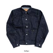 TROPHY CLOTHING - 2705 BUTTON JACKET GARAGE DENIM - CANVAS