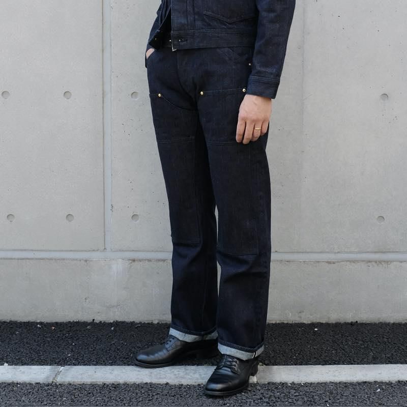 TROPHY CLOTHING - 1706 WKNEE GARAGE DENIM (INDIGO) - CANVAS