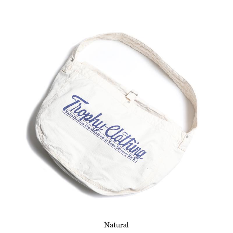 TROPHY CLOTHING - STORE LOGO NEWSPAPER BAG (NATURAL) - CANVAS