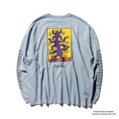 CLUCT / #E [L/S TEE] Keith Haring.(LT.Blue)