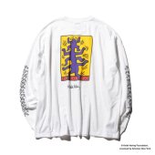 CLUCT / #E [L/S TEE] Keith Haring.(White)