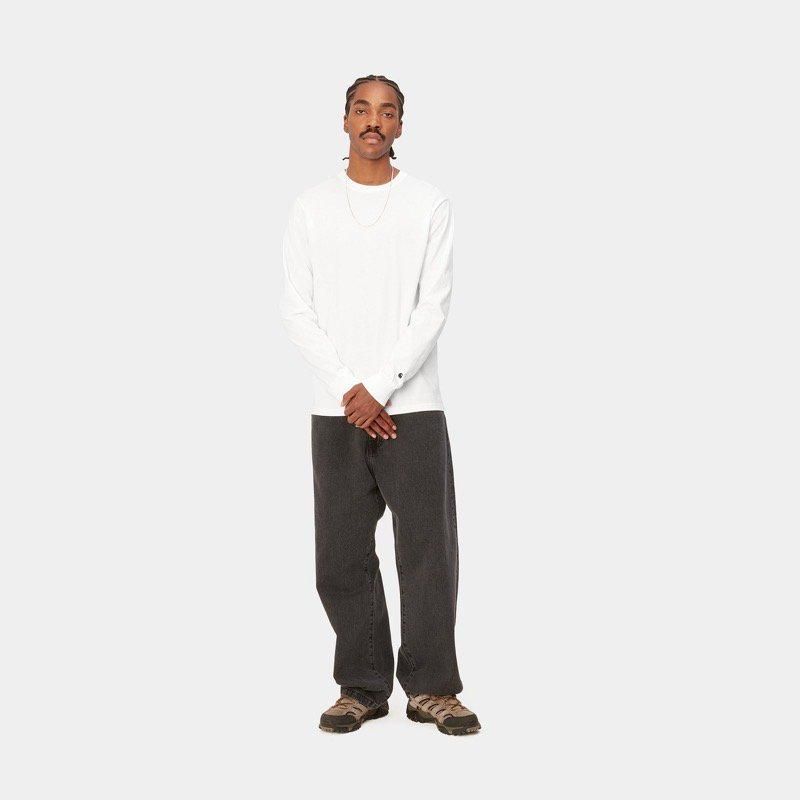 Carhartt WIP / L/S Base T-Shirt (WHITE) - CANVAS CLOTHING