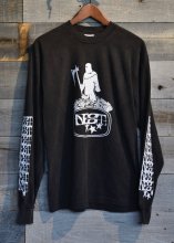 THE NEST / gatekeeper LongSleeve T-Shirt (Faded Black)