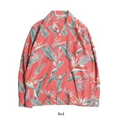 TROPHY CLOTHING - DUKE HAWAIIAN L/S SHIRT (RED)