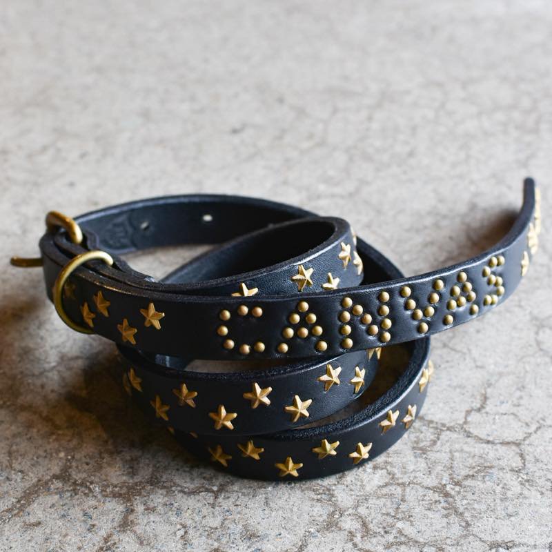 HTC x CANVAS - Narrow supper small stars Studded Belt(Brass) - CANVAS  CLOTHING ONLINE STORE / 39 Shimeno Kanazawa Ishikawa JAPAN 920-0059