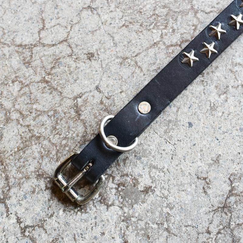 HTC x CANVAS - Narrow small stars Studded Belt(Nickel