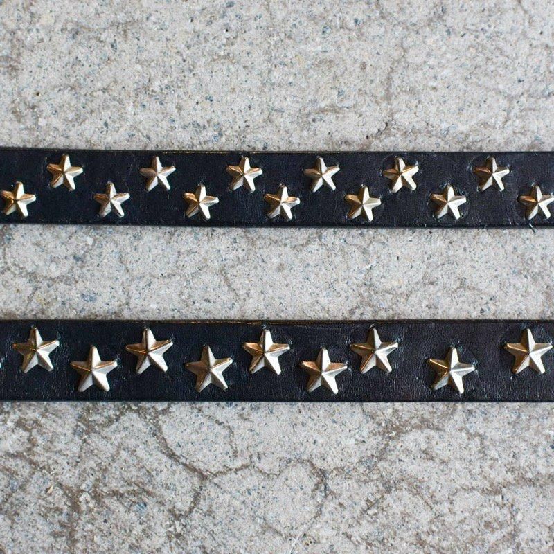 HTC x CANVAS - Narrow small stars Studded Belt(Nickel) - CANVAS