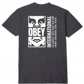 <img class='new_mark_img1' src='https://img.shop-pro.jp/img/new/icons50.gif' style='border:none;display:inline;margin:0px;padding:0px;width:auto;' />OBEY / OBEY ICON SPLIT TEE (Black)