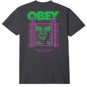 <img class='new_mark_img1' src='https://img.shop-pro.jp/img/new/icons1.gif' style='border:none;display:inline;margin:0px;padding:0px;width:auto;' />OBEY / OBEY CHAIN LINK FENCE ICON CLASSIC TEE (Black)