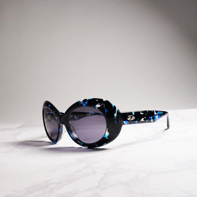 EVILACT EYEWEAR “ EAGLE” - Blue Demi / Smoke lens. - CANVAS