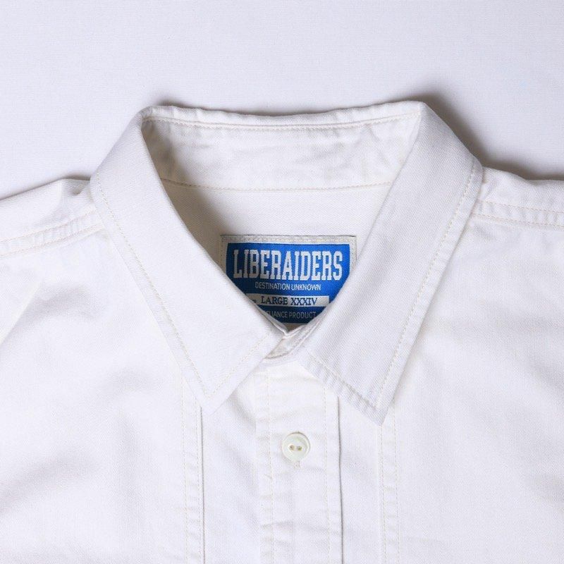 Liberaiders®︎ / UTILITY DENIM SHIRT (White) - CANVAS CLOTHING