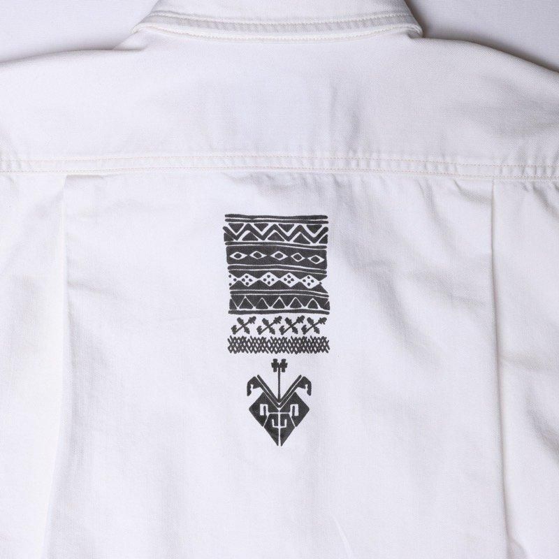 Liberaiders®︎ / UTILITY DENIM SHIRT (White) - CANVAS CLOTHING