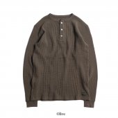 <img class='new_mark_img1' src='https://img.shop-pro.jp/img/new/icons1.gif' style='border:none;display:inline;margin:0px;padding:0px;width:auto;' />TROPHY CLOTHING - HEAVY WAFFLE MIL HENLEY L/S TEE (OLIVE) TE-22