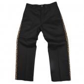 PANTY DROPPER × DICKIES パンティードロッパー ディッキーズ Wネーム レオパード柄 サイドライン 874 ワークパンツ  (ブラック) 黒 ロカビリー ホットロッド