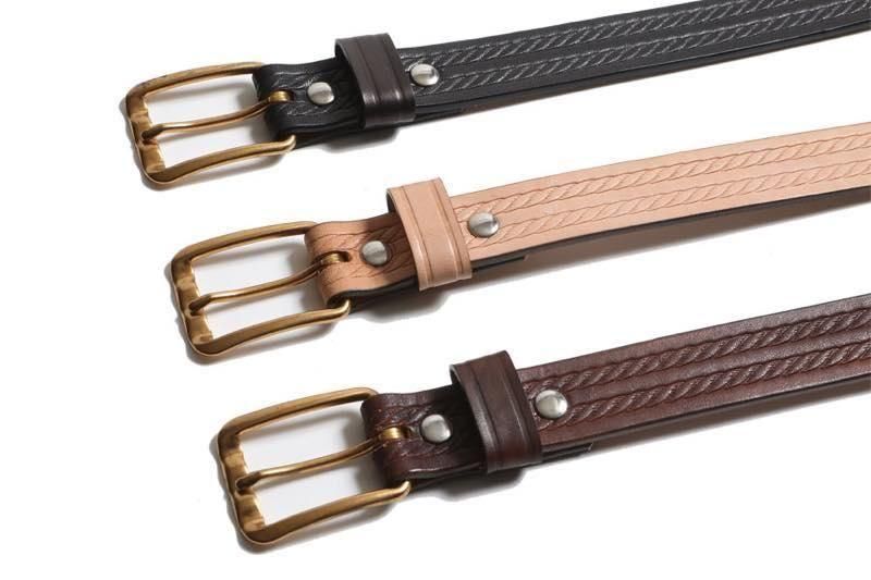 TROPHY CLOTHING - WESTERN NARROW BELT (BLACK) / TR25SS-802