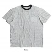 <img class='new_mark_img1' src='https://img.shop-pro.jp/img/new/icons1.gif' style='border:none;display:inline;margin:0px;padding:0px;width:auto;' />TROPHY CLOTHING - MULTI BORDER S/S TEE (ECRU) / TR25SS-206