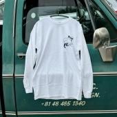 <img class='new_mark_img1' src='https://img.shop-pro.jp/img/new/icons1.gif' style='border:none;display:inline;margin:0px;padding:0px;width:auto;' />ORANGE COMPANY / STOOP NUDE LONG SLEEVE TEE (White)