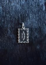 <img class='new_mark_img1' src='https://img.shop-pro.jp/img/new/icons1.gif' style='border:none;display:inline;margin:0px;padding:0px;width:auto;' />HWZN.MFG.CO. - CHAIN PLATE FLAME NECKLESS (SILVER)