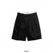 <img class='new_mark_img1' src='https://img.shop-pro.jp/img/new/icons1.gif' style='border:none;display:inline;margin:0px;padding:0px;width:auto;' />TROPHY CLOTHING - PLEATS SHORTS (BLACK) / TR25SS-604