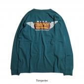 <img class='new_mark_img1' src='https://img.shop-pro.jp/img/new/icons50.gif' style='border:none;display:inline;margin:0px;padding:0px;width:auto;' />TROPHY CLOTHING - WING LOGO OD L/S TEE (TURQUOISE) / TR25AW-203